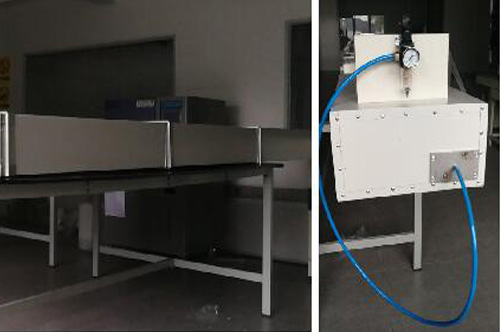 Pass the pressure and air leakage test of air duct